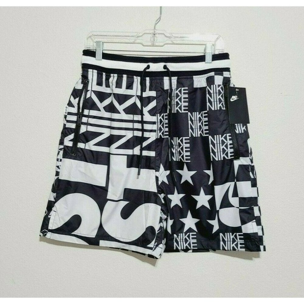 Nike Sportswear NSW Printed Scorpion Shorts AR1640-133 Size XS Black Whi…